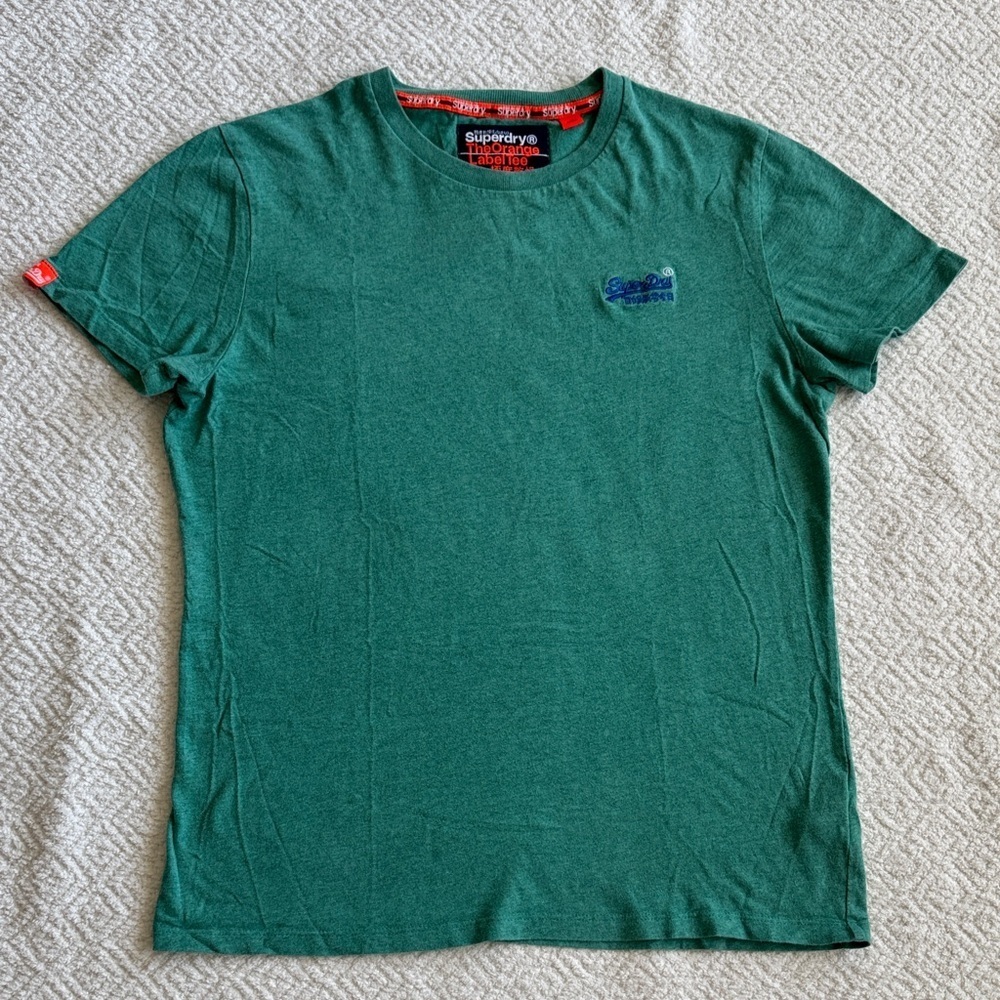 Superdry Men's Teal Short Sleeve Tee Sz M